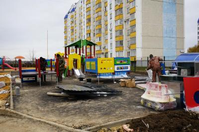 Строительство детского сада №98 завершено на 85%