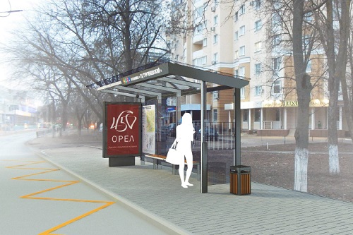 Городской интерьер украсят новые остановочные павильоны Городской интерьер украсят новые остановочные павильоны