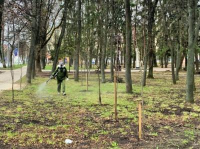 Началась акарицидная обработка скверов и парков 