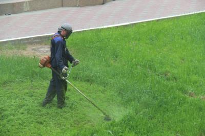 Покос травы в парках и скверах продолжается 