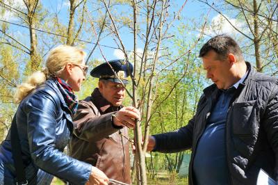 Горожане увековечили память Дмитрия Донского, Юрия Гагарина и Георгия Берегового