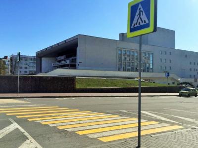 В Орле продолжаются работы по нанесению дорожной разметки