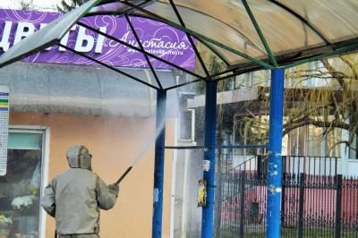 Ведётся повторная дезинфекция улично-дорожной сети Орла 