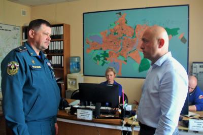 Начальник Главного управления МЧС России по Орловской области посетил ЕДДС Орла