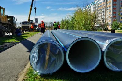 Строительство нового участка водовода перешло в следующую стадию