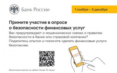 Безопасность финансовых услуг: опрос Банка России 