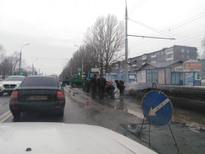Ямочный ремонт в областном центре продолжается