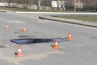В Орле продолжается ямочный ремонт
