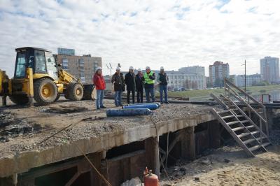 Мэр Орла оценил темпы реконструкции Красного моста 
